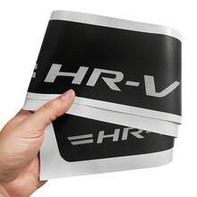 Kit 4 Pieces Car Door Sill Sticker Hrv 2014 To 2021 Matte Black Anti-Scratch Protection - 黑色 - 查看 3