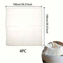 1 szt./2 szt./4 szt. Sitko z gazy do kuchni - wielofunkcyjna niebielona ściereczka do gotowania do sera, jogurtu, mleka orzechowego, bulionu kostnego, herbaty, kawy i innych - wielokrotnego użytku i narzędzie kuchenne - Wiele specyfikacji - Zobacz 17