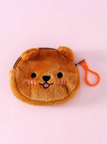 1pc Cute Cartoon Animal & Fruit Pattern Pet Waste Bag Dispenser, Portable Outdoor Pet Garbage Bag Holder, Cleaning Supplies, Pickup Bag Storage Pouch, Snack Bag