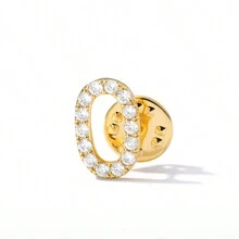 1pc Shiny Crystal A-Z Letter Brooches For Women Initial Name Brooch Pins For Suit Shirt Collar Accessories New Rhinestone Brooch Jewelry - Gold - View 26