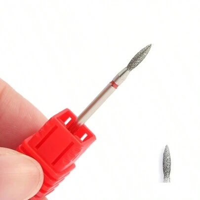 1 szt. diamentowe frezy do paznokci w kształcie stożka, rosyjskie, do usuwania skórek, akcesoria do elektrycznych wiertarek do paznokci, frezy do usuwania skórek do domowego salonu