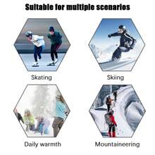 1 đôi tất trượt tuyết dày ấm áp mùa đông, tất đi bộ đường dài chuyên nghiệp dành cho cả nam và nữ, tất thể thao cao cấp chống lạnh khi trượt tuyết ngoài trời, tất len ấm áp - Nhiều màu - Xem 10