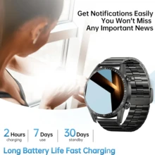 Smart Watch With Call Function, Music Player, Step Counting, Perfect Christmas, New Year, Valentine's Day Holiday Gift - màu đen - Xem 3