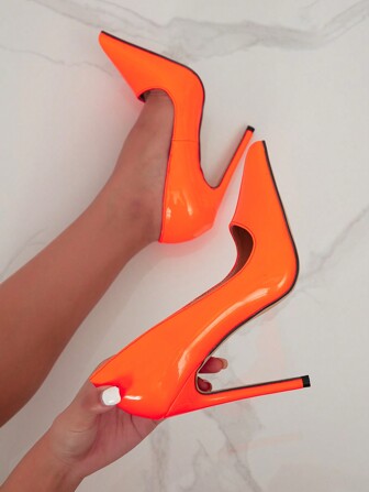 Fall/Winter 2025 Point Toe Stiletto Heeled Court Pumps,Sexy,Party Outfits,Pointed Heels