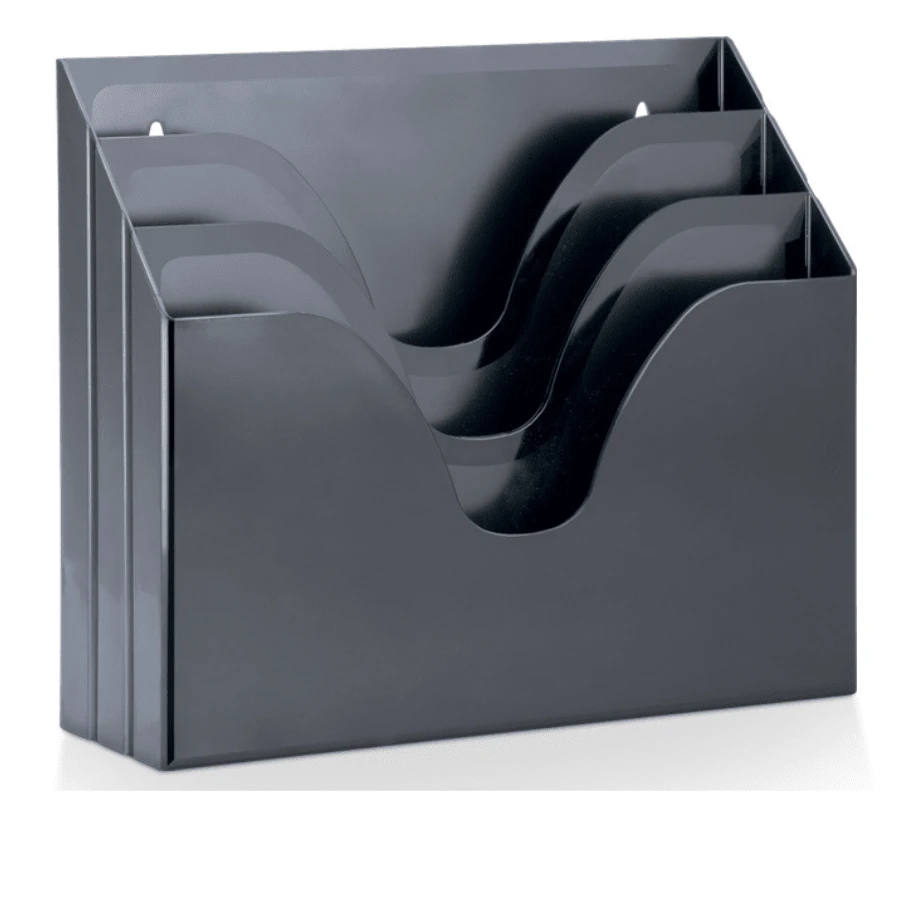 ORGANIZADOR DE PAPEIS TRIPLO OFFICE - Preto - Visão 1