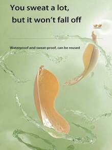 2 pares de sujetador adhesivo, invisible, con efecto push-up, elevador de senos de silicona, sin espalda, cubre-pezones autoadhesivos, sujetador sin tirantes con forma de mango - Multicolor - Ver 13