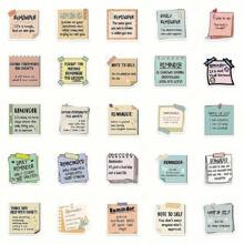 50pcs Inspirational Quote Stickers - Waterproof, Matte Finish For Laptops, Guitars & Journals - Multicolor - View 9