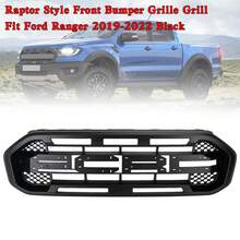 Areyourshop Parrilla de paragolpes delantero estilo raptor negro apto para Foγd Ranger 2019-2023 - Negro - Ver 1