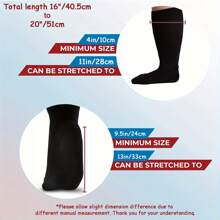 1Pair Ultra Comfort Extra Wide Pairs Diabetes Socks, High Elasticity Fabric, Gentle, Non-Constricting, Extra Wide,Cushioned Ankle Socks, Breathable Non-Binding Socks For Men & Women,Soft Ankle Socks, Fat Socks, Thin Breathable Comfortable Socks - Multicolor - View 4