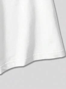 Sobretamaño blusa de manga corta camiseta estampada de estrella de cinco puntas Sub - manga de cinco puntos - Rosa Fucsia - Ver 4