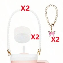 1/2 pièces Porte-bouteille d'eau avec sangle, convient aux bouteilles de 8 oz à 40 oz, sangle pour bouteille d'eau, compatible avec les accessoires de la tasse (tous les produits n'incluent pas les tasses d'eau)
