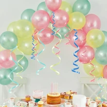 1/12pcs, Multi-Color Balloon Ribbon, 5.47/65.617/100 Yards Iridescent White Ribbon, Curling Ribbon For Gift Wrapping, Balloon Ribbon, Balloon String, Curly Ribbon, Gift Ribbon,Christmas
