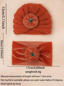 2 chiếc đồ trang trí Halloween hình bí ngô, băng đô và mũ cho bé phù hợp cho các sự kiện tiệc tùng từ 0-2 tuổi - Nhiều màu - Xem 6