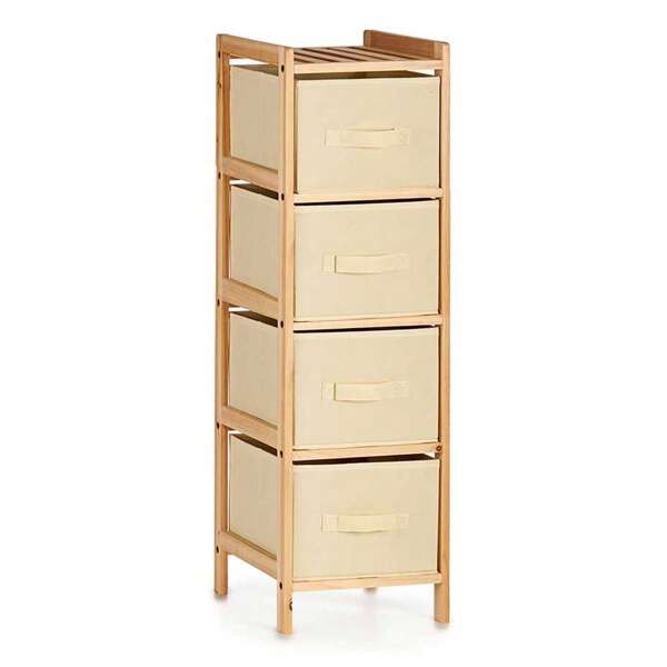 San Ignacio Cassettiera 4 cassetti color crema collezione KIPIT