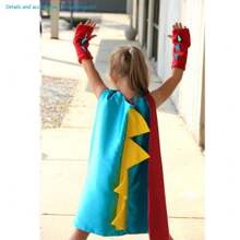 Dinosaur Themed Dress Up Costume Set For Boys & Girls, Includes Hooded Cape And Gloves, Photo Props And Party Favors (Details And Accessories Randomly Included) - Multicolor - View 11