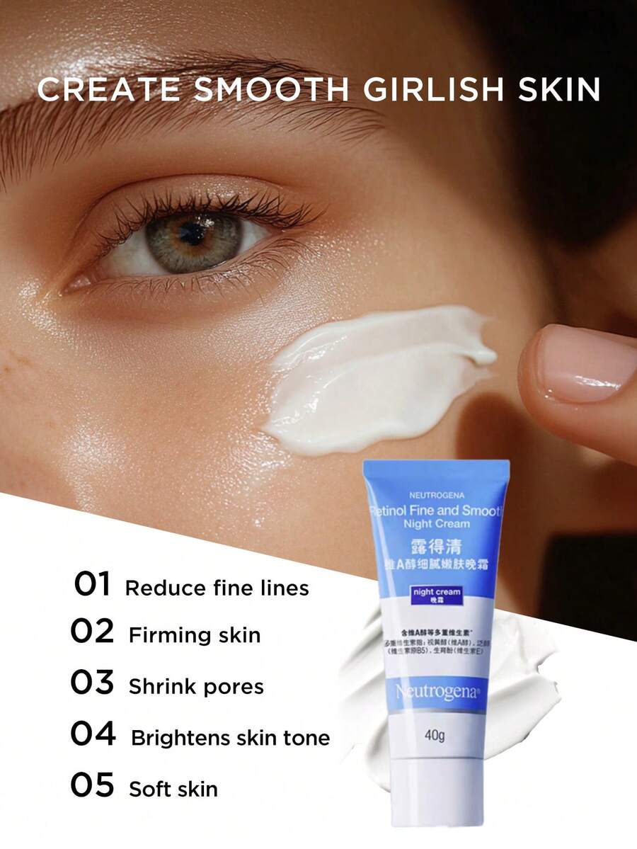 Neutrogena Retinol Face Moisturizer Retinol Cream For Night, Vitamin