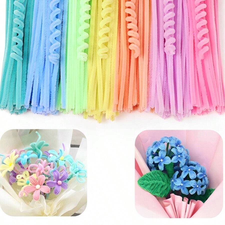 100/200/300 chiếc que uốn hình xoắn ốc kiểu Macaron, 7 màu, kích thước 6mm x 11.8", que uốn màu Macaron, que uốn nghệ thuật, que uốn số lượng lớn, dùng cho trang trí nhà cửa sáng tạo, các dự án thủ công mỹ nghệ. - Nhiều màu - Xem 1