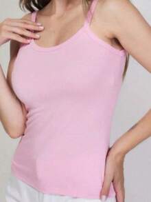 A-Lows A&L Classic Tank Top PLUS SIZE - Màu Hồng baby - Xem 3