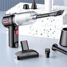 Cordless Handheld Vacuum Cleaner Rechargeable Electronics Compressed Air Duster Blower Inflator - Black - View 3