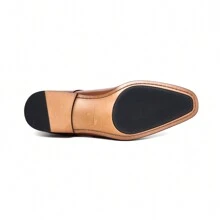 Men's Business Casual Dress Oxfords Formal Lace-Up Shoes For Office, Parties, And Daily Wear - màu nâu - Xem 2