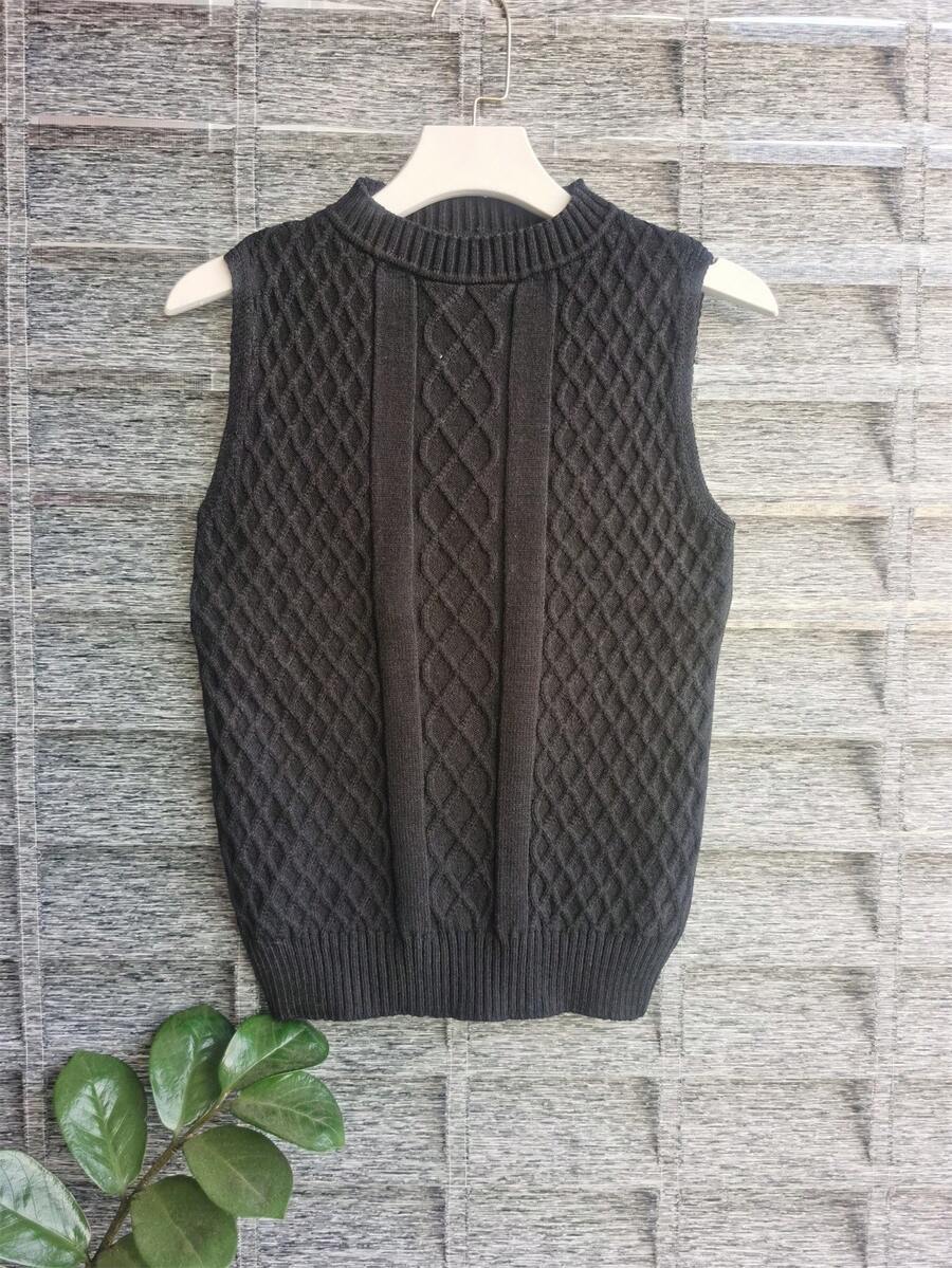 Cropped Modal Blouse 2025 - màu đen - Xem 1