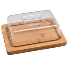 Bamboo Cold Cuts Board Set With Lid Wood Home & Decor Kitchen - 米色 - 查看 3