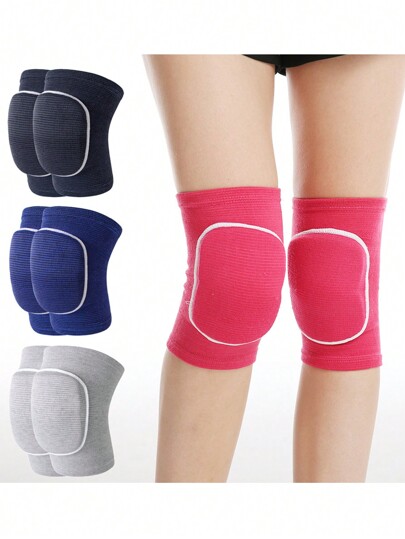 1 Pair Thickened Foam Sports Knee Pads, Suitable For Dancing, Volleyball, Football, Basketball, Roller Skating, Yoga, Comfortable To Wear