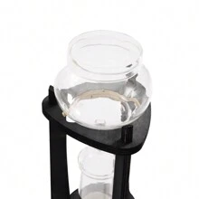 LOYALHEARTDY Torre de goteo para café frío con hielo, cafetera/elaboradora de café de 8 tazas para hogar y oficina, máquina para hacer café, - Gris+Transparente - Ver 7