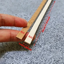 50 Stücke 30*1cm/11,81*0,39 Zoll Natürlich/Verkohlt Flache Bambus Holz Streifen Kombination Verkohlt Bambus Holz Bau Modell Material Holzprodukt Konstruktion Harte Textur