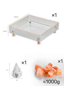 1 đồ trang trí để bàn, phụ kiện đầu giường, hộp khuếch tán hương thơm - trong suốt - Xem 3