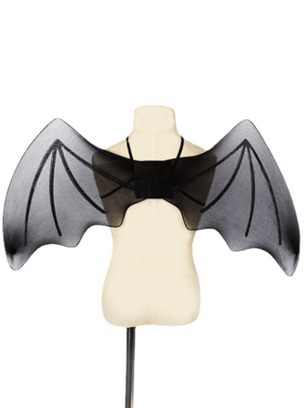1pc Bat-Shaped Halloween Party Prop Costume Play Mesh Bat Wing, Autumn & Winter