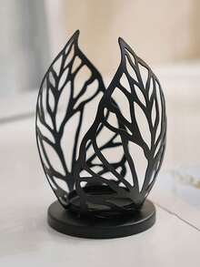 1 件简约家居餐桌烛光晚餐装饰配件，北欧风格布置浪漫餐桌铁制烛台，优雅情人节烛光晚餐道具 - 彩色 - 查看 6