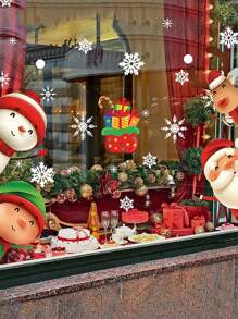 Stickers Static Window Glass Stickers Door Stickers Double-Sided Window Stickers 2PCS, Stickers, Wall Decal, Vinyl Decal For Home Decorations, Spring Decoration Items Refresh Your Home, Rama Decoration Stickers Christmas  Christmas Decor  Christmas Decorations Christmas Decoration Room Decor - Multicolor - View 6