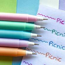 Pastel Picnic Ballpoint Pen 0.7mm Colored With 5 Pieces - Nhiều màu - Xem 2
