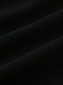 儿童休闲连帽运动衫，带袋鼠口袋，柔软舒适，夜光字母印花，经典版型，适合 12 岁及以下男孩，适合户外和日常穿着 - 黑色 - 查看 11