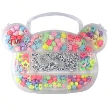 Chic & Fun Children's Bead Kit For Bracelet Necklace Teddy Bear Colorful Color - HS-825 - 查看 1