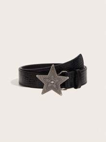 1 Belt For Women, American Retro Decorative Skirt With Suit, Ins Style, Personality Belt, Subculture, Black Belt
