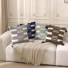 1 件圆形法兰绒抱枕套