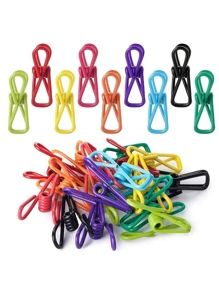 10pcs Anti Slip Clothes Clip, Sealing Clip, Multifunctional Clothes Drying Clip, Fixing Clip, Photo Clip, Kitchen And Office Small Tool (Color Random),Beachwear,Spring,Minimalist,Summer Tops