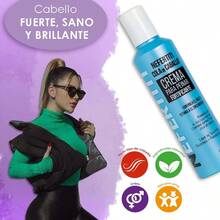 Crema para Peinar Cola de Caballo Nefertiti - Control y Brillo Natural - Azul - Ver 6