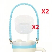 1/2 pièces Porte-bouteille d'eau avec sangle, convient aux bouteilles de 8 oz à 40 oz, sangle pour bouteille d'eau, compatible avec les accessoires de la tasse (tous les produits n'incluent pas les tasses d'eau)
