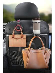 SUITU Móc treo cốc, Móc đa năng trên ô tô, Giá đỡ cốc, Giá đỡ điện thoại trên ô tô, Móc treo sau xe, Kệ xe hơi, Thích hợp để đặt điện thoại di động, cốc, gạt tàn - Móc treo ghế sau ô tô - Xem 5