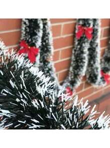 1pc Christmas Eve Decoration Garland Bar Y Shaped Ribbon Christmas Tree Kitchen Ornaments Wedding Party Decoration Accessories, Christmas Decorations, Christmas Tree Decorations, Christmas Party Backdrop Decorations,Christmas