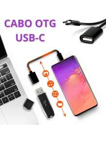 Cabo Adaptador Otg Tipo C Pendrive Para Celular Tablet Mp3
