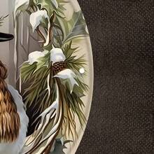 1 tấm thảm trang trí phòng họa tiết người tuyết Giáng sinh, vật dụng trang trí tiệc Giáng sinh, Giáng sinh - Nhiều màu - Xem 6