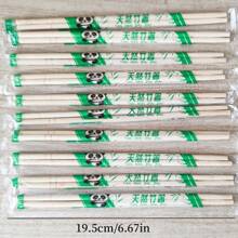 50 件一次性竹筷子加厚加长独立包装适用于餐厅和家庭厨房使用，万圣节派对促销 - 彩色 - 查看 5