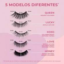 Set de pestañas postizas y delineador de ojos - Pestañas Naturales - Ver 5