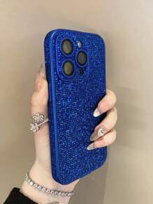 1pc Luxury Sparkling Sequined Rhinestone Decorated Phone Case With Lens Film, Compatible With IPhone 15/14/13/12/11/15 Pro Max/14 Pro Max/13 Pro Max/12 Pro Max/11 Pro Max/15 Pro/14 Pro/13 Pro/12 Pro/14 Plus