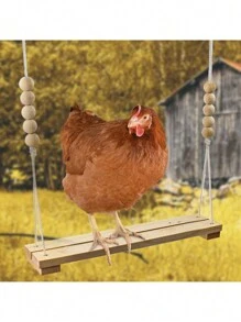 Chicken Swing Toy, Wooden Perch Stand For Chicken Coop, Large Perch Ladder For Poultry, Chickens, Parrots, Pet Entertainment Toy - Multicolor - View 10