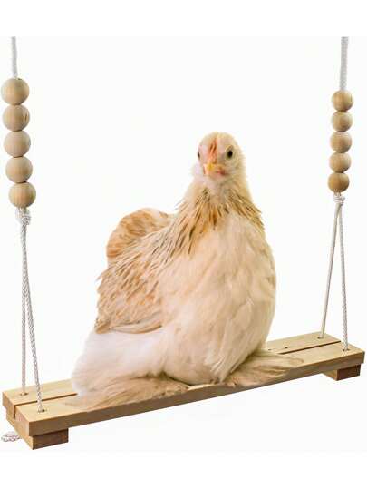 Chicken Swing Toy, Wooden Perch Stand For Chicken Coop, Large Perch Ladder For Poultry, Chickens, Parrots, Pet Entertainment Toy